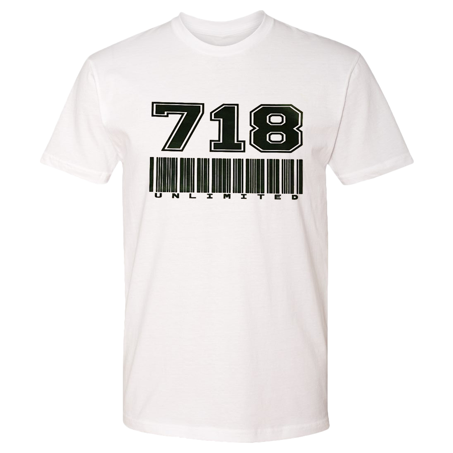718unlimited flagship logo tee (black/white)