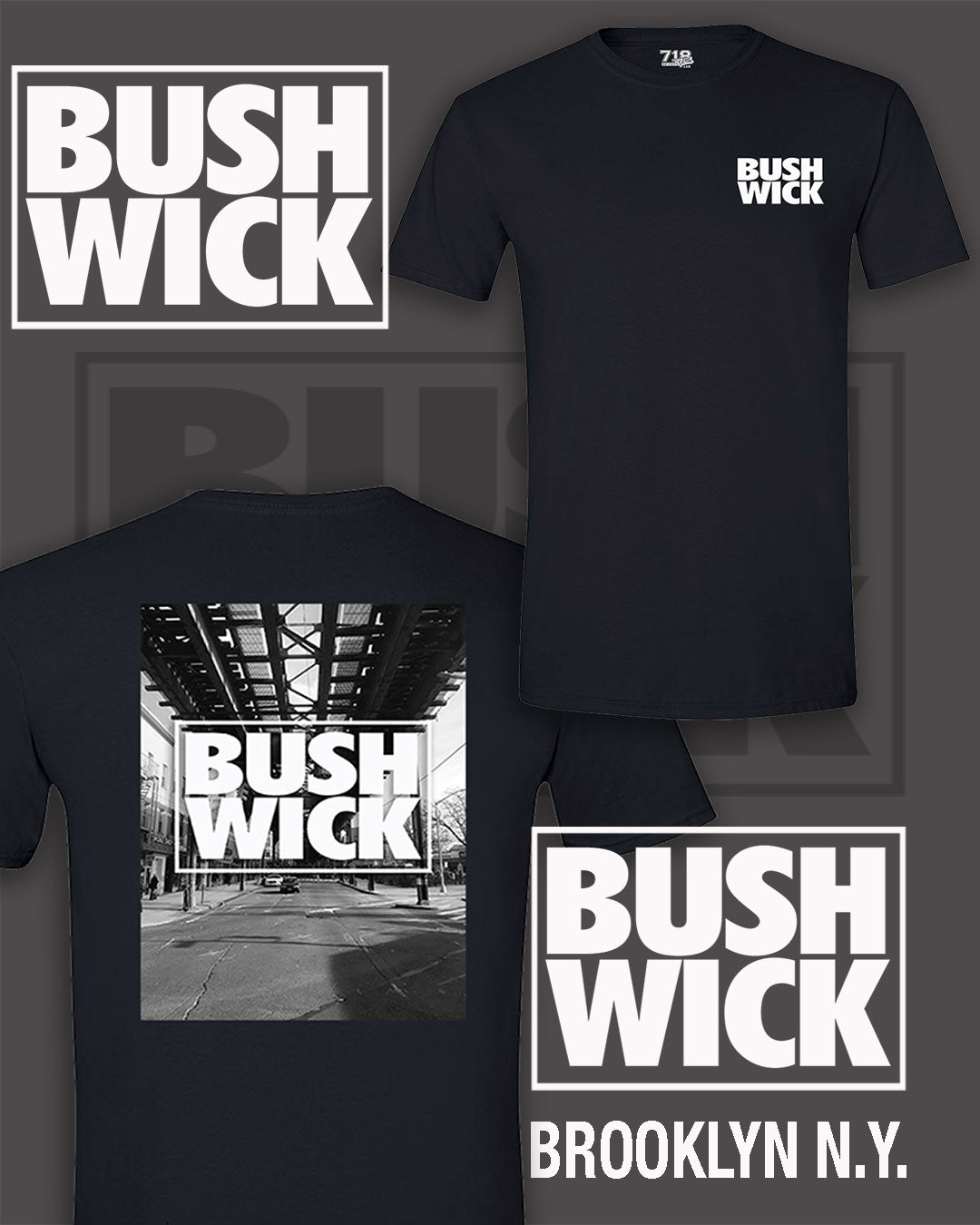 BUSHWICK TRAIN TRACK TEE