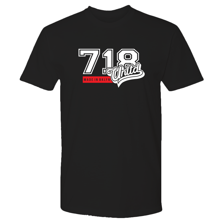 718 UNLTD LOGO TEE (BLACK / WHITE /RED)