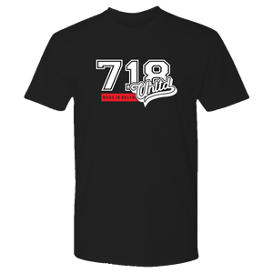 718 UNLTD LOGO TEE (BLACK / WHITE /RED)