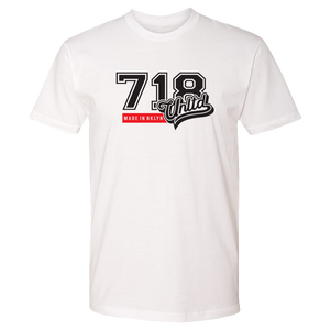 718 UNLTD LOGO TEE (WHITE / BLACK /RED)