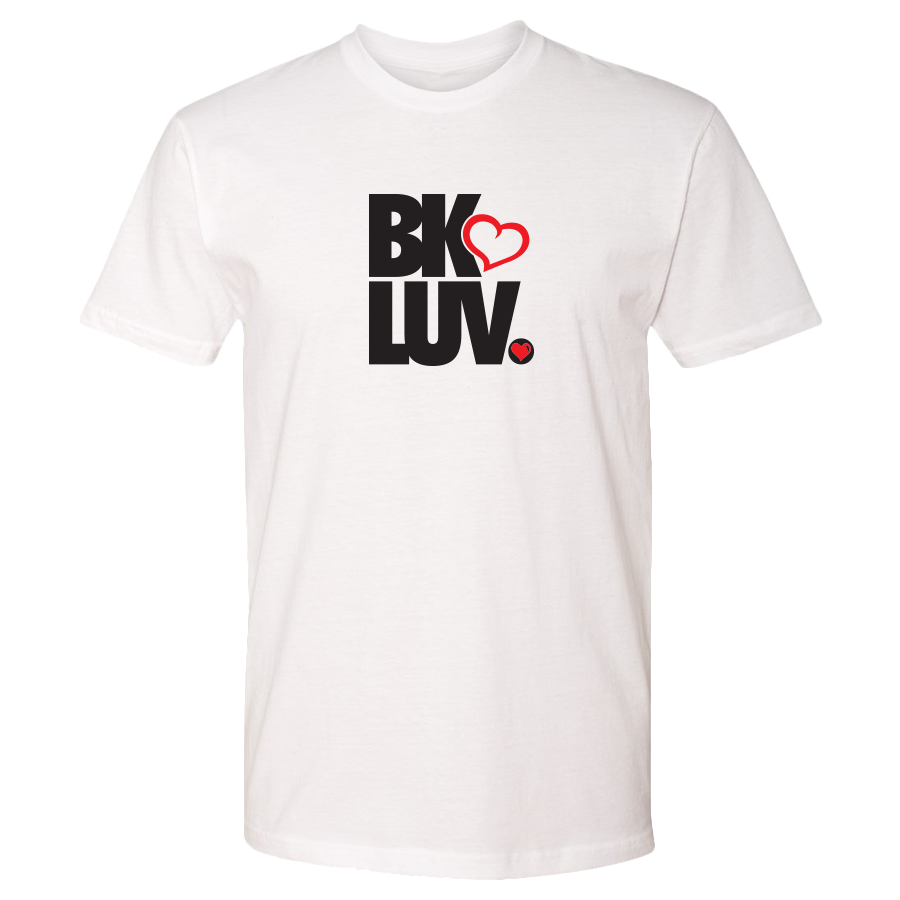 BK LUV STACKED TEE (WHITE / BLACK / RED)